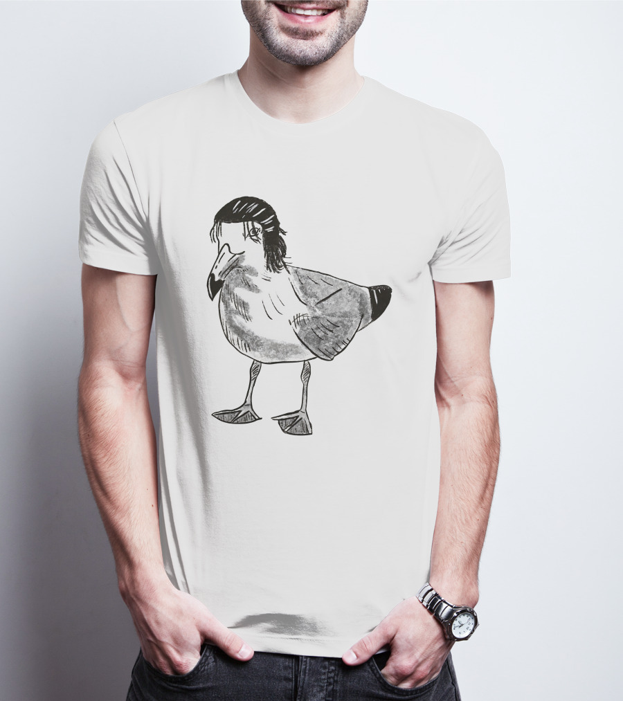 Eren Yeager Seagull Toast Guy Bird Anime Meme T-Shirt