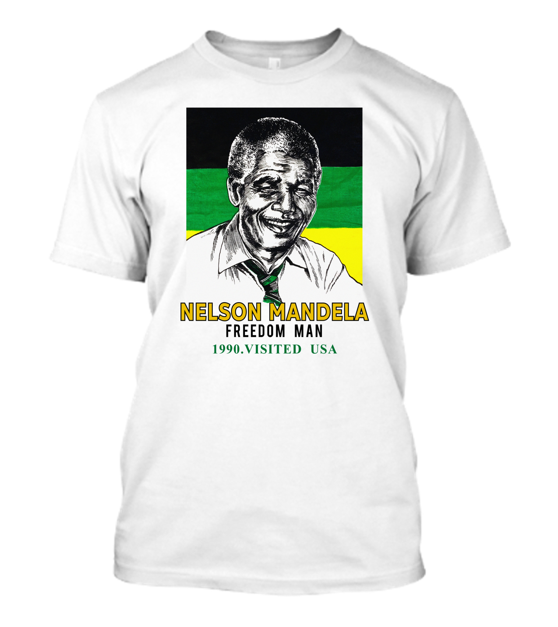 Jointcustodydc Nelson Mandela Freedom Man 1990 Visited USA T-Shirt