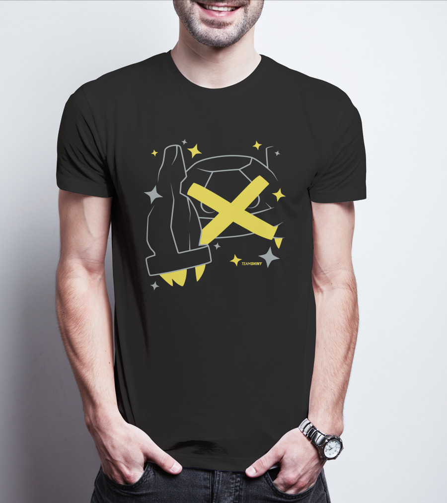 Adrive Merchland Team Shiny 376 Yellow X And Star T-Shirt