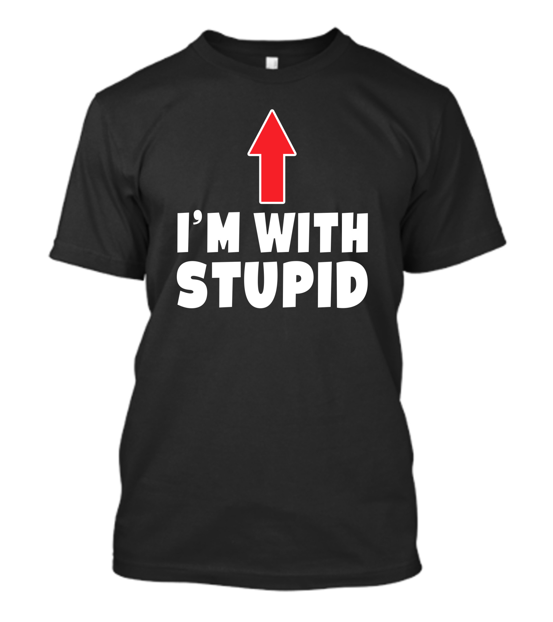 Fox Academy Bandcamp I'm With Stupid Arrow T-Shirt