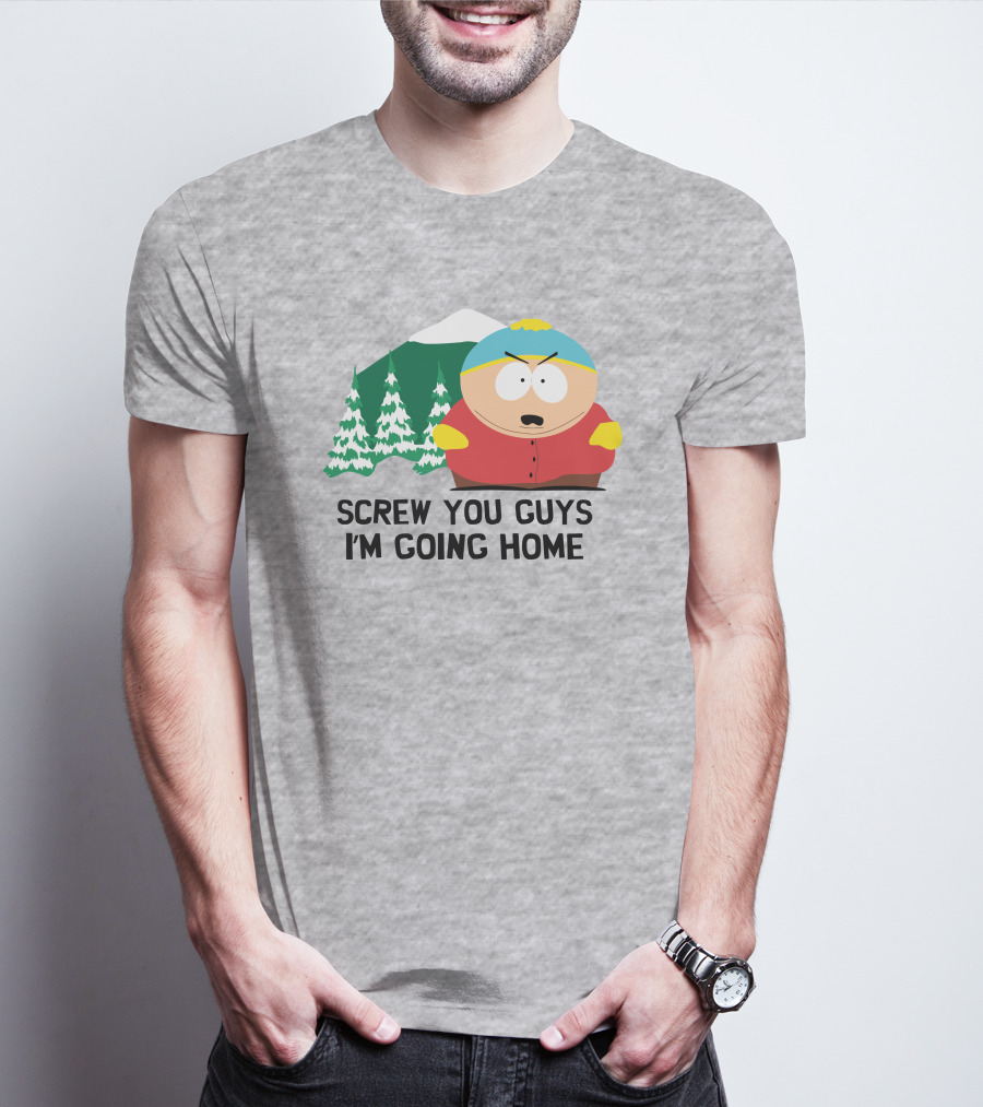 South Park Screw You Guys I'm Going Home Cartman Mountains Scene T-Shirt