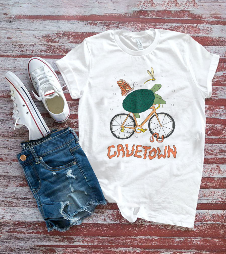 Cavetown Shop Slow Zone Plantboyee Robbie Turtle Butterfly Bike T-Shirt