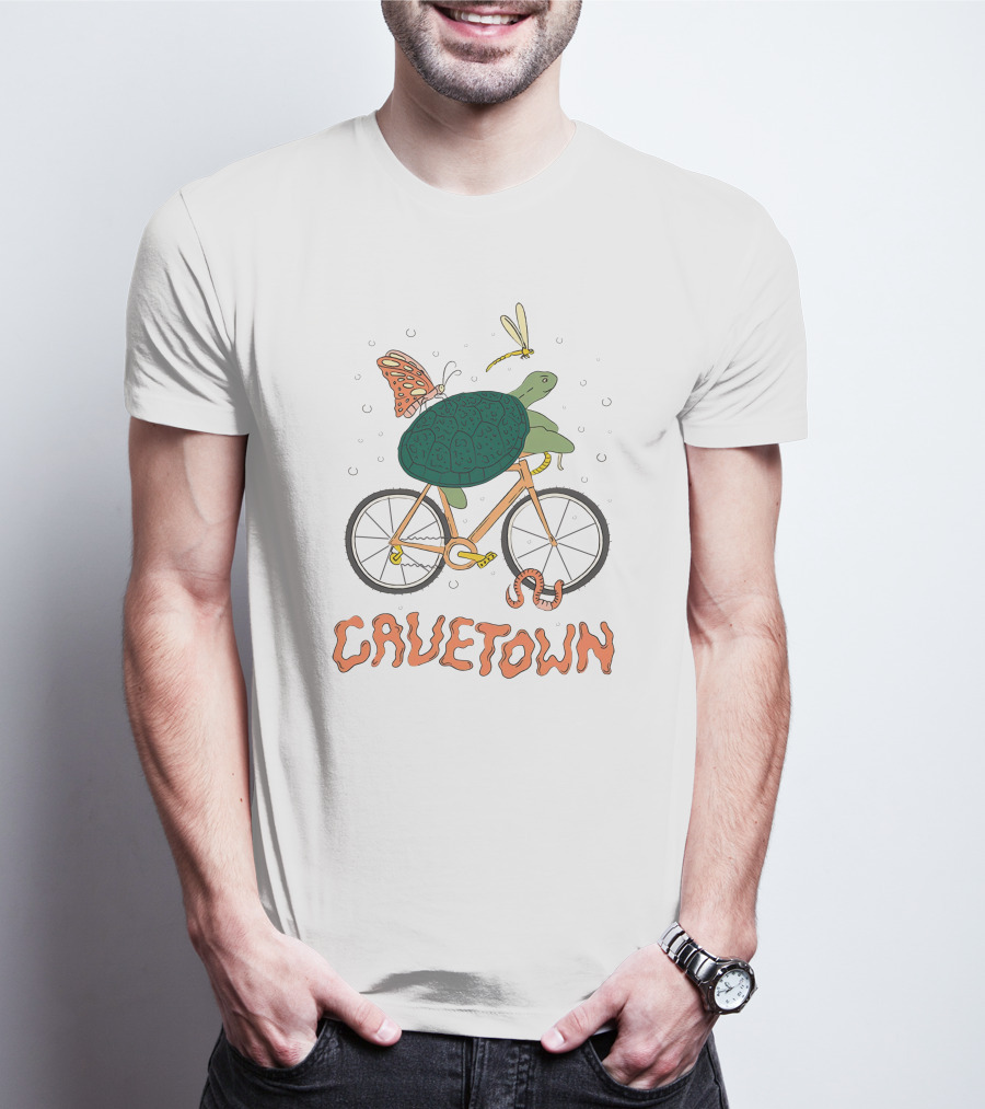 Cavetown Shop Slow Zone Plantboyee Robbie Turtle Butterfly Bike T-Shirt