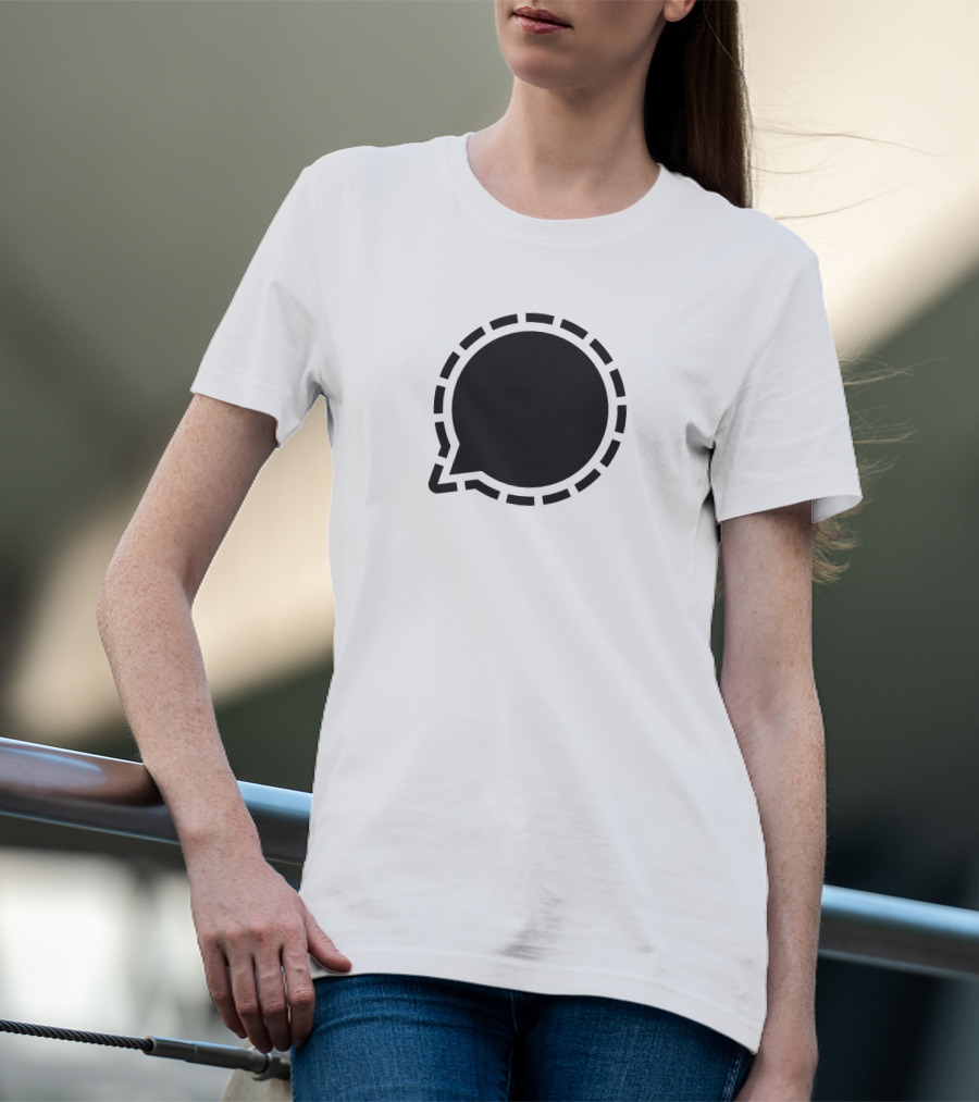 Signal Messenger Logo Bubble Chat T-Shirt
