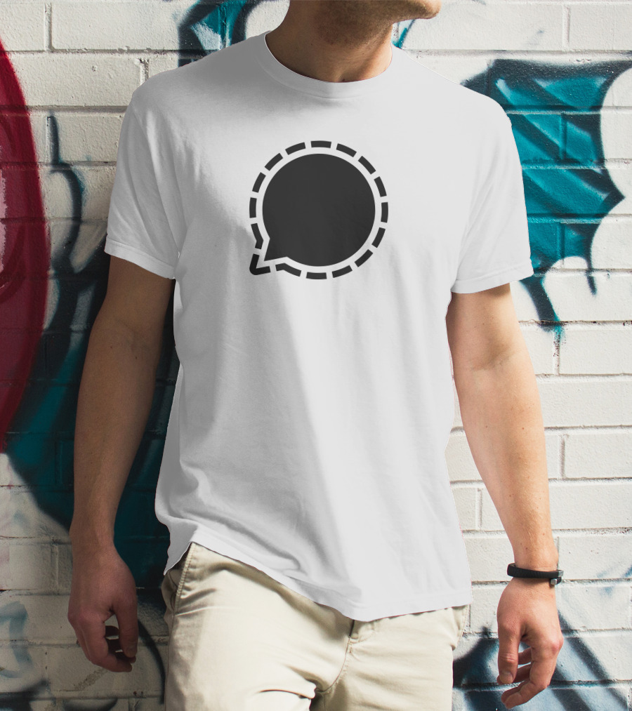 Signal Messenger Logo Bubble Chat T-Shirt