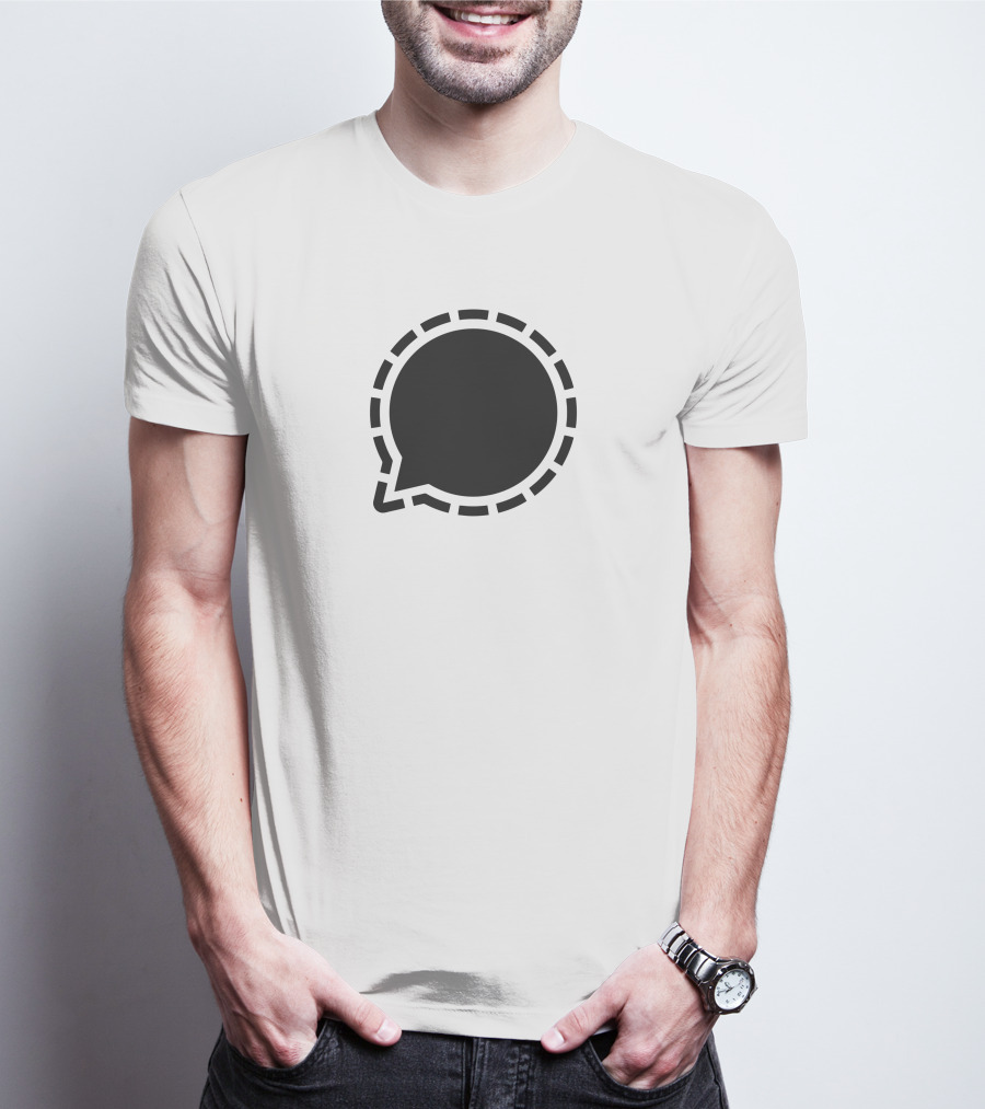 Signal Messenger Logo Bubble Chat T-Shirt