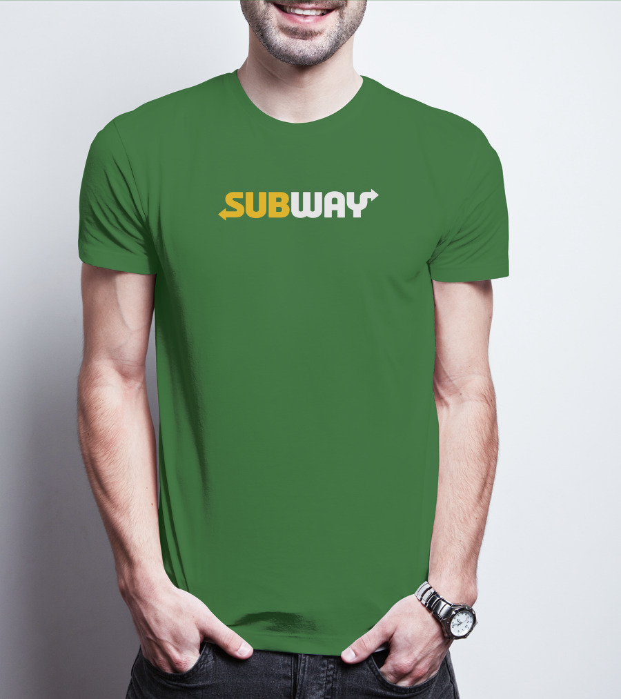 Keefler Subway Logo With Green Background T-Shirt