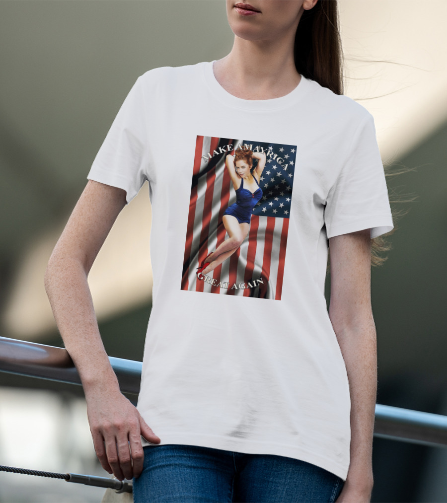 MAKE AMERICA GREAT AGAIN US FLAG PIN-UP MODEL T-Shirt