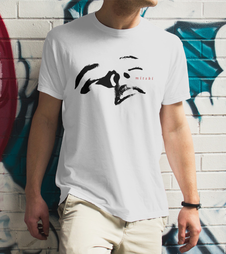 Mitski Merch Store Minimalist Facial Features T-Shirt
