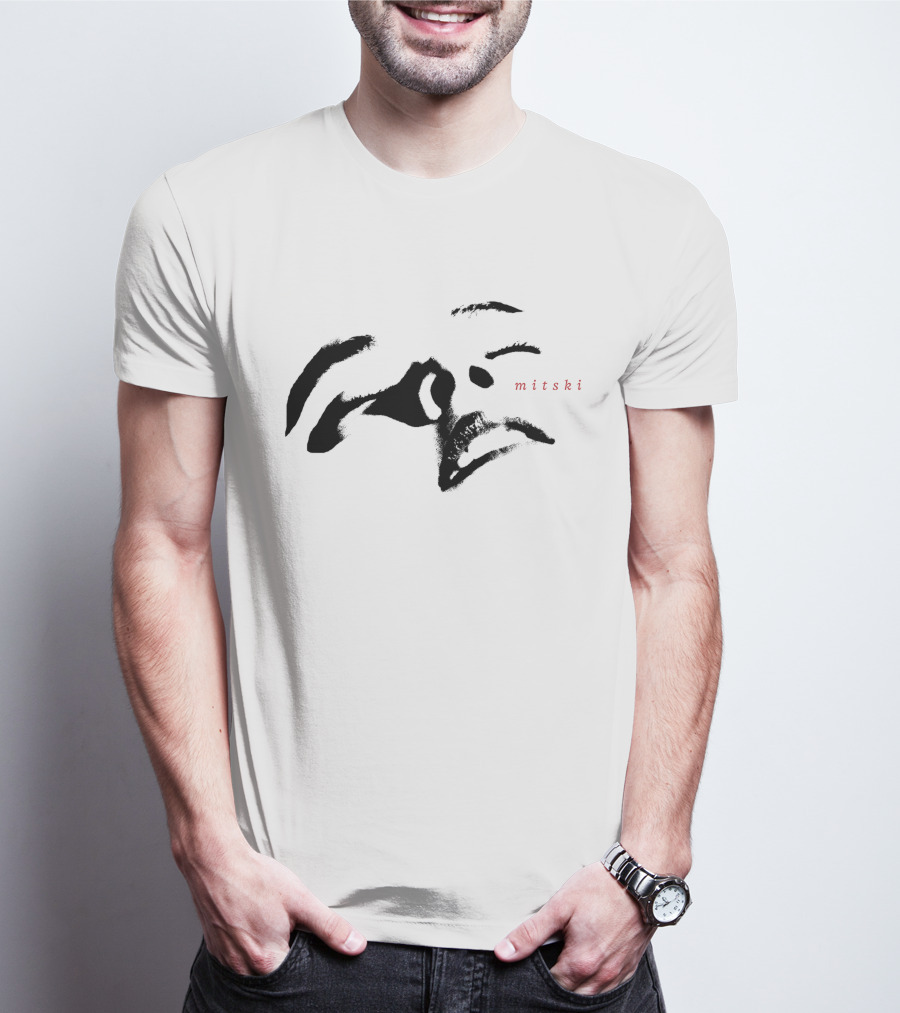 Mitski Merch Store Minimalist Facial Features T-Shirt