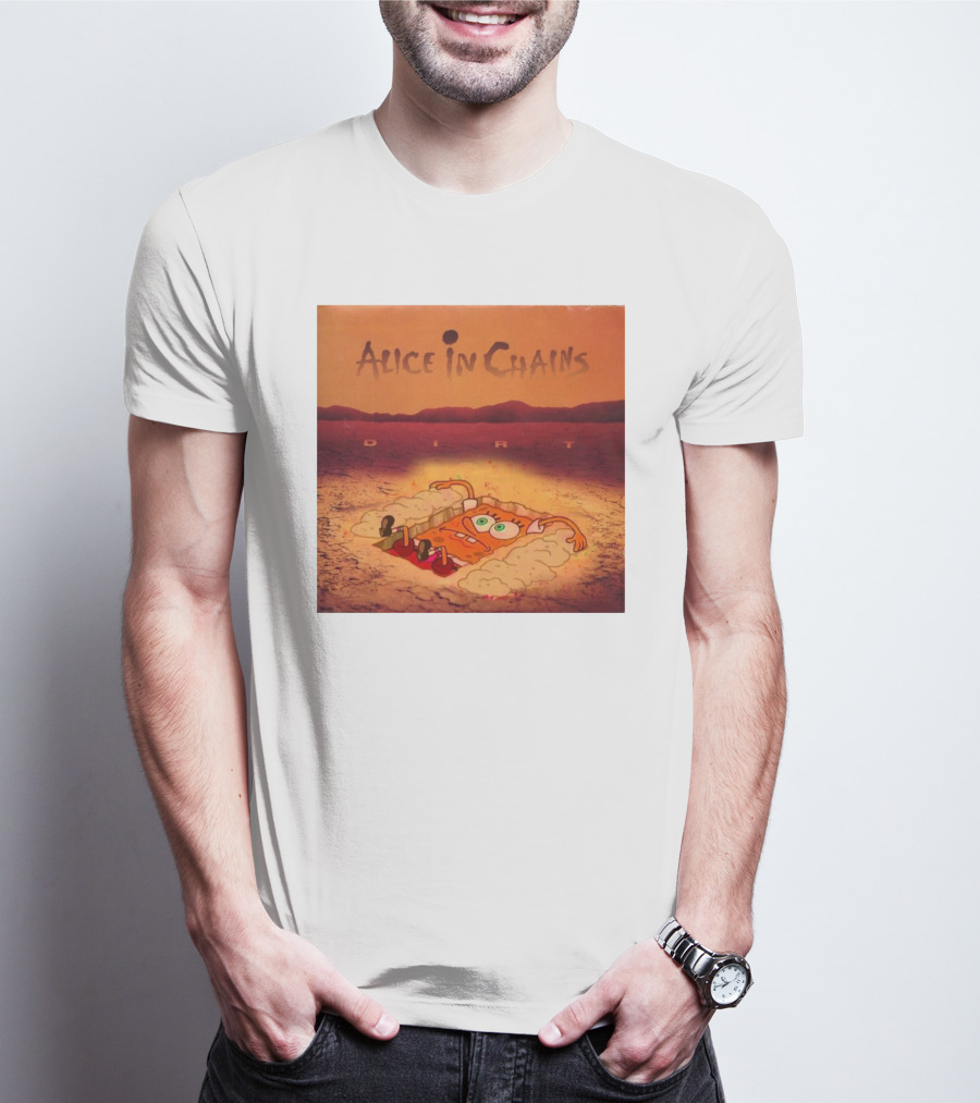 Alice In Chains Dirt Parody SpongeBob SquarePants Mocha Bigwanger12 T-Shirt
