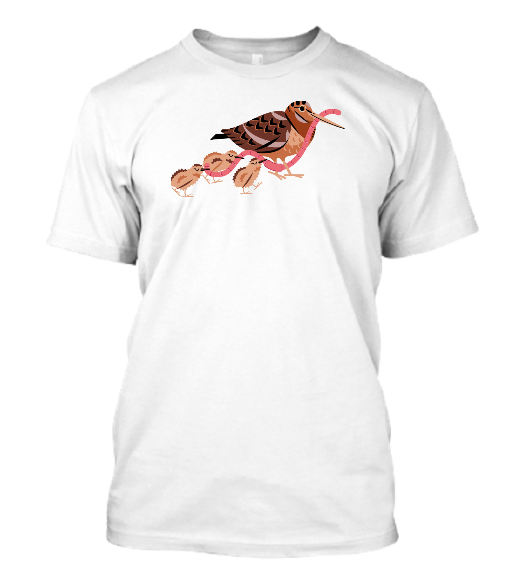 Everpress Shop Everybody Grab Hold Bird And Chicks With Worms T-Shirt