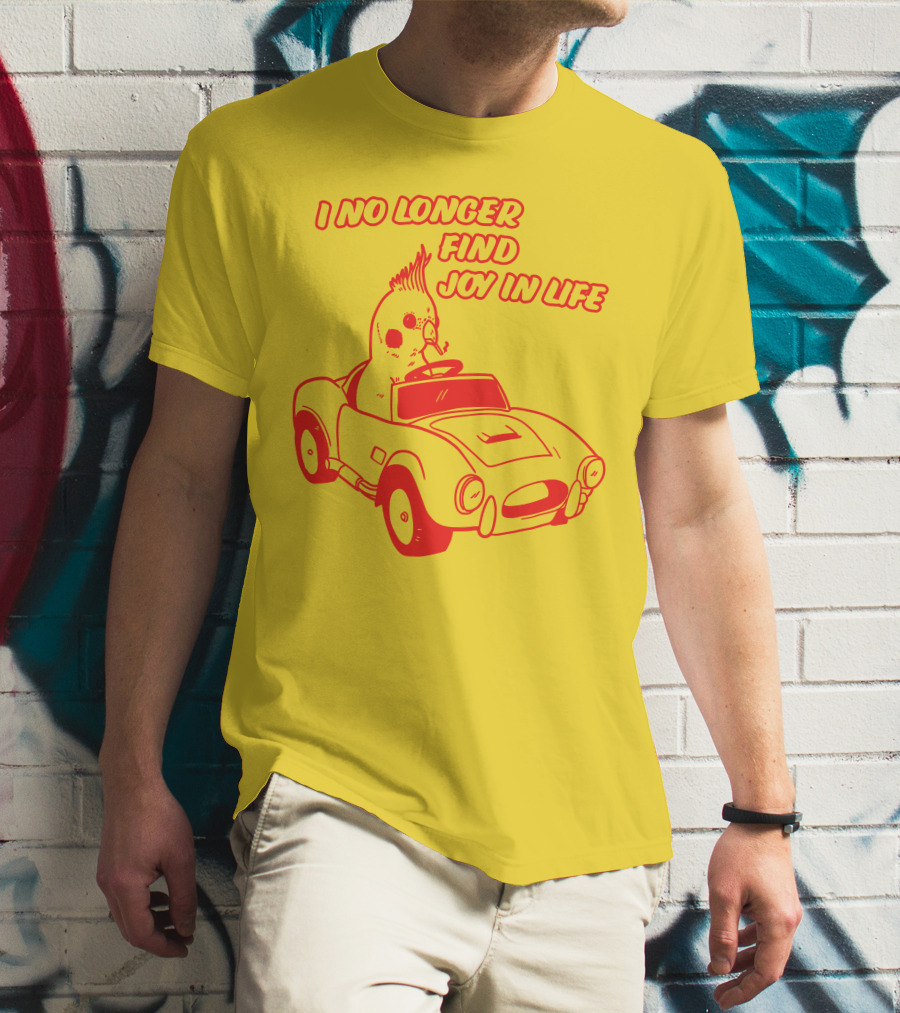 Rory Blank Store I No Longer Find Joy In Life Driving Bird T-Shirt