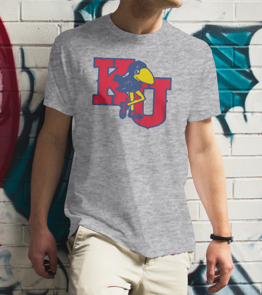 KU Homefield Vintage Long Leg Jayhawk T-Shirt