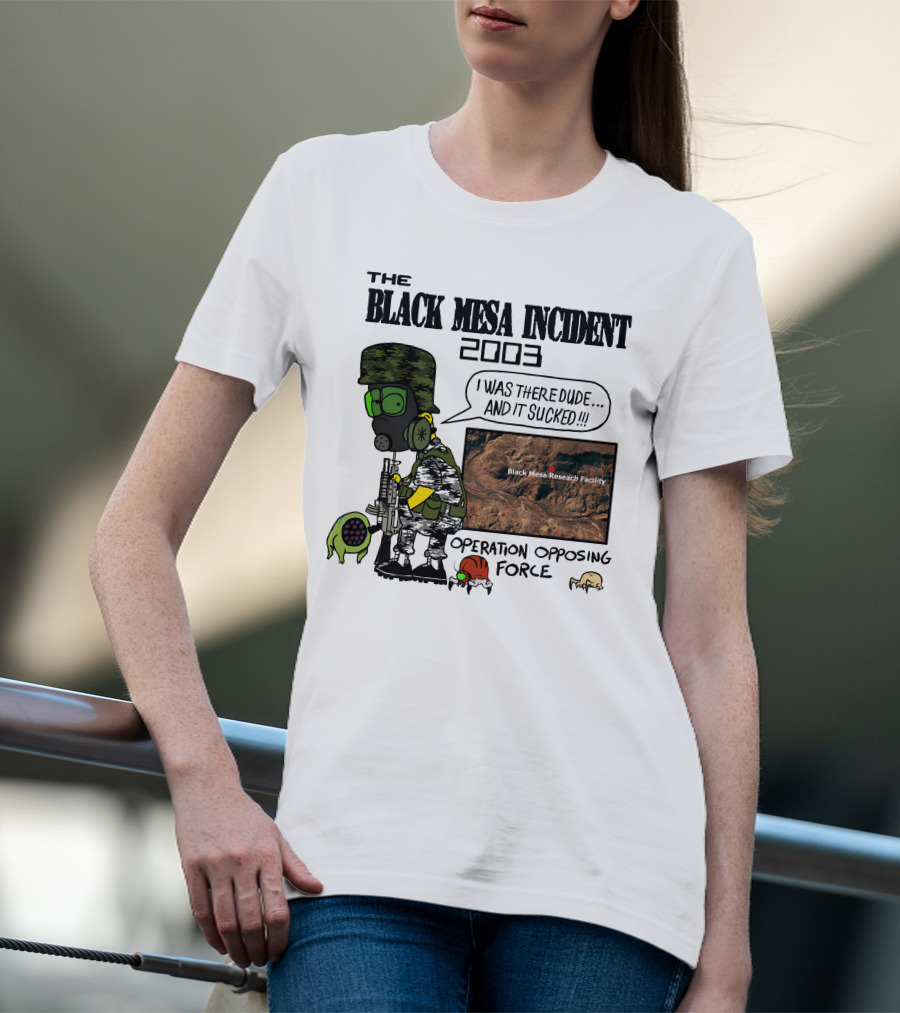 The Black Mesa Incident 2003 Operation Opposing Force Bootleg Bart Style Maurs T-Shirt