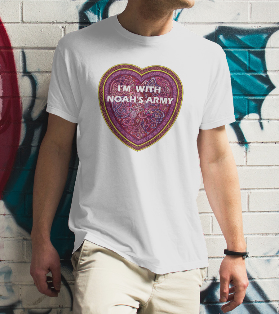 I'm With Noah's Army Heart T-Shirt