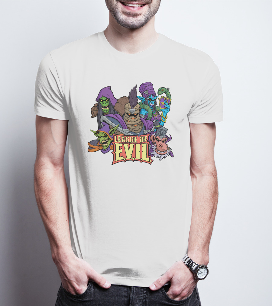 League Of Evil Fantasy Villains Assembly T-Shirt