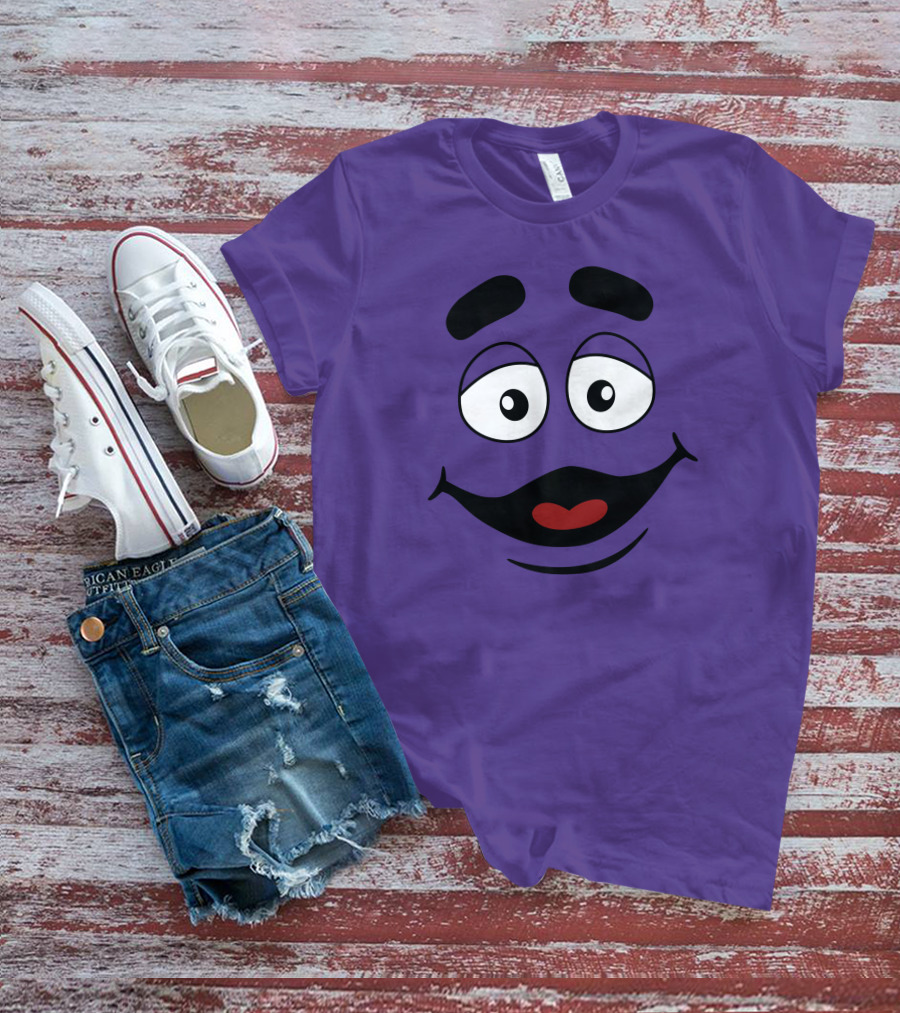 Grimace Smile Face McDonald's Character T-Shirt