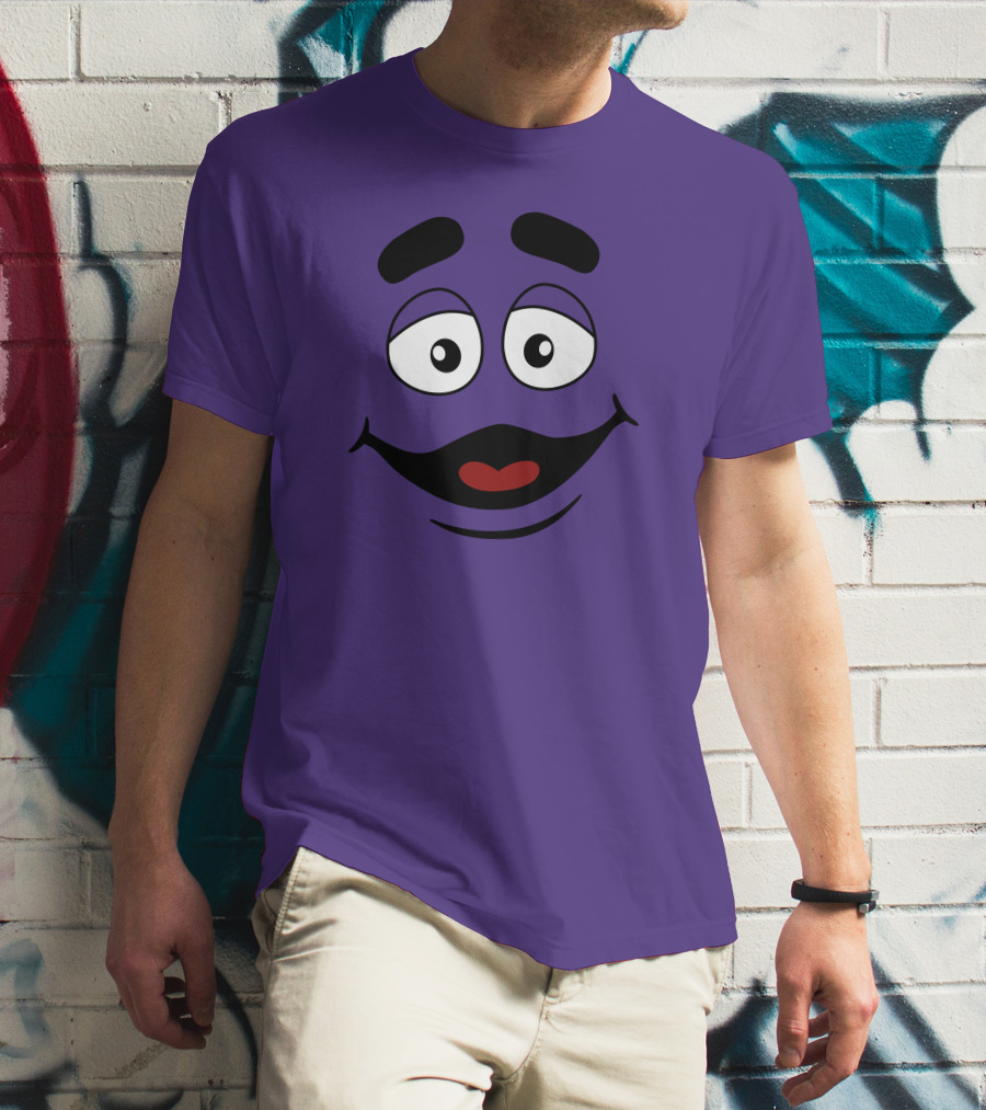 Grimace Smile Face McDonald's Character T-Shirt