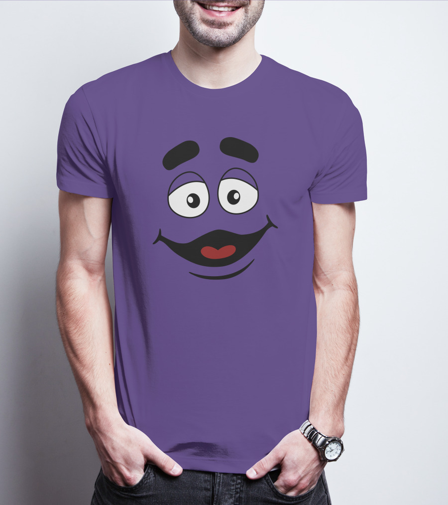 Grimace Smile Face McDonald's Character T-Shirt