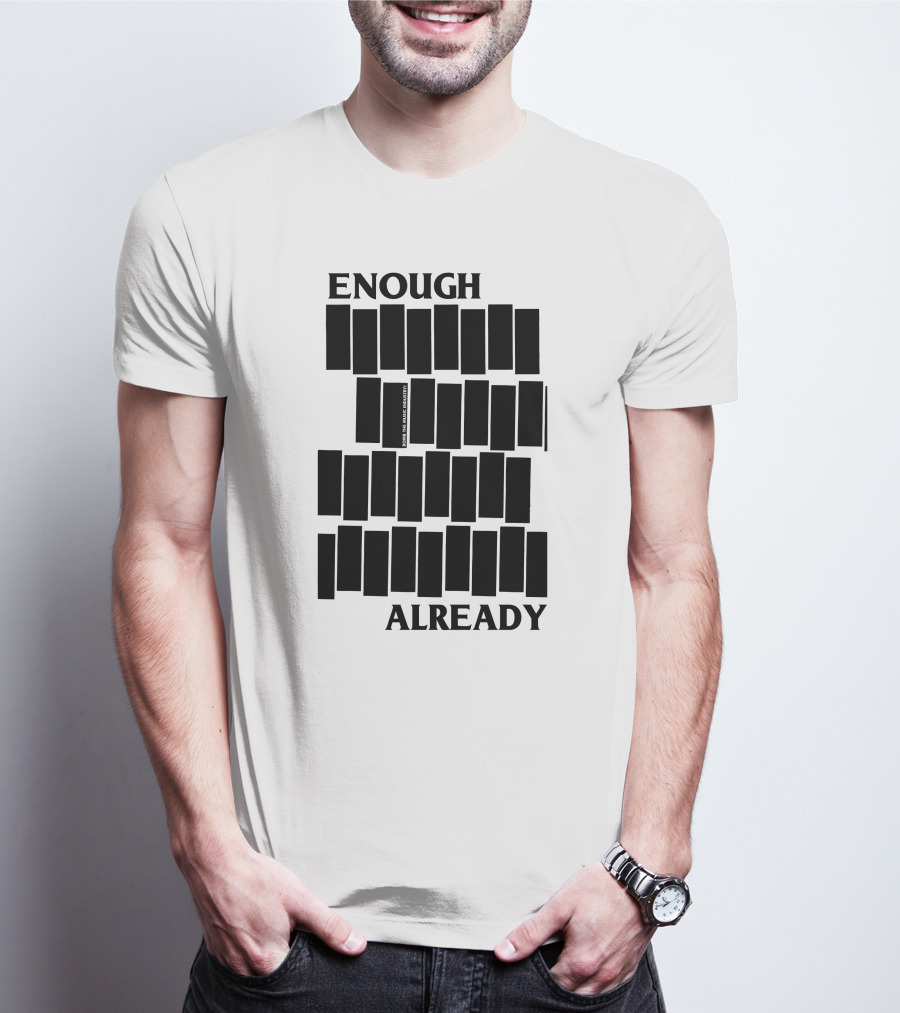 Bomb The Music Industry Enough Already Iconic Bar T-Shirt