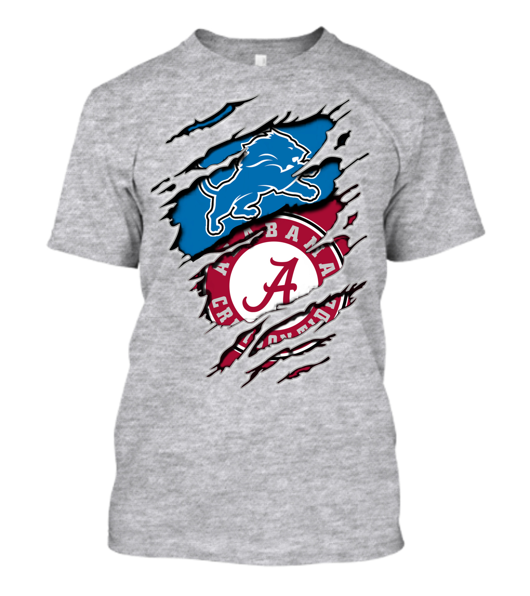 Alabama Crimson Tide Detroit Lions Fusion T-Shirt