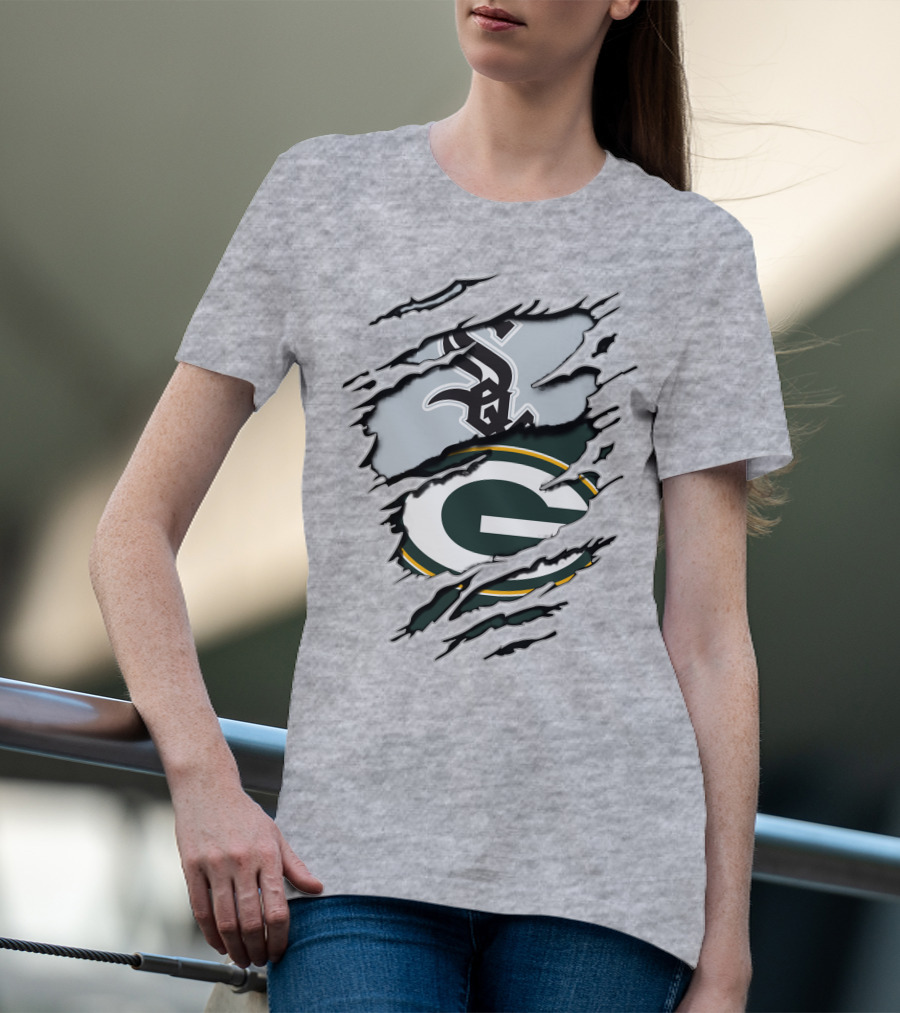 Packers White Sox Logo Mashup T-Shirt