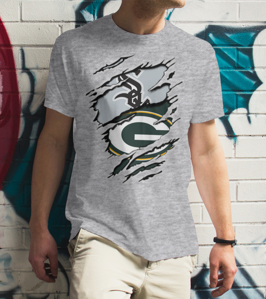 Packers White Sox Logo Mashup T-Shirt