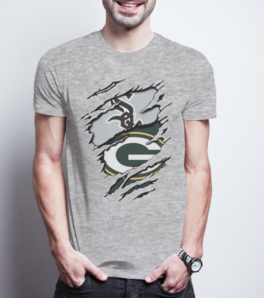 Packers White Sox Logo Mashup T-Shirt