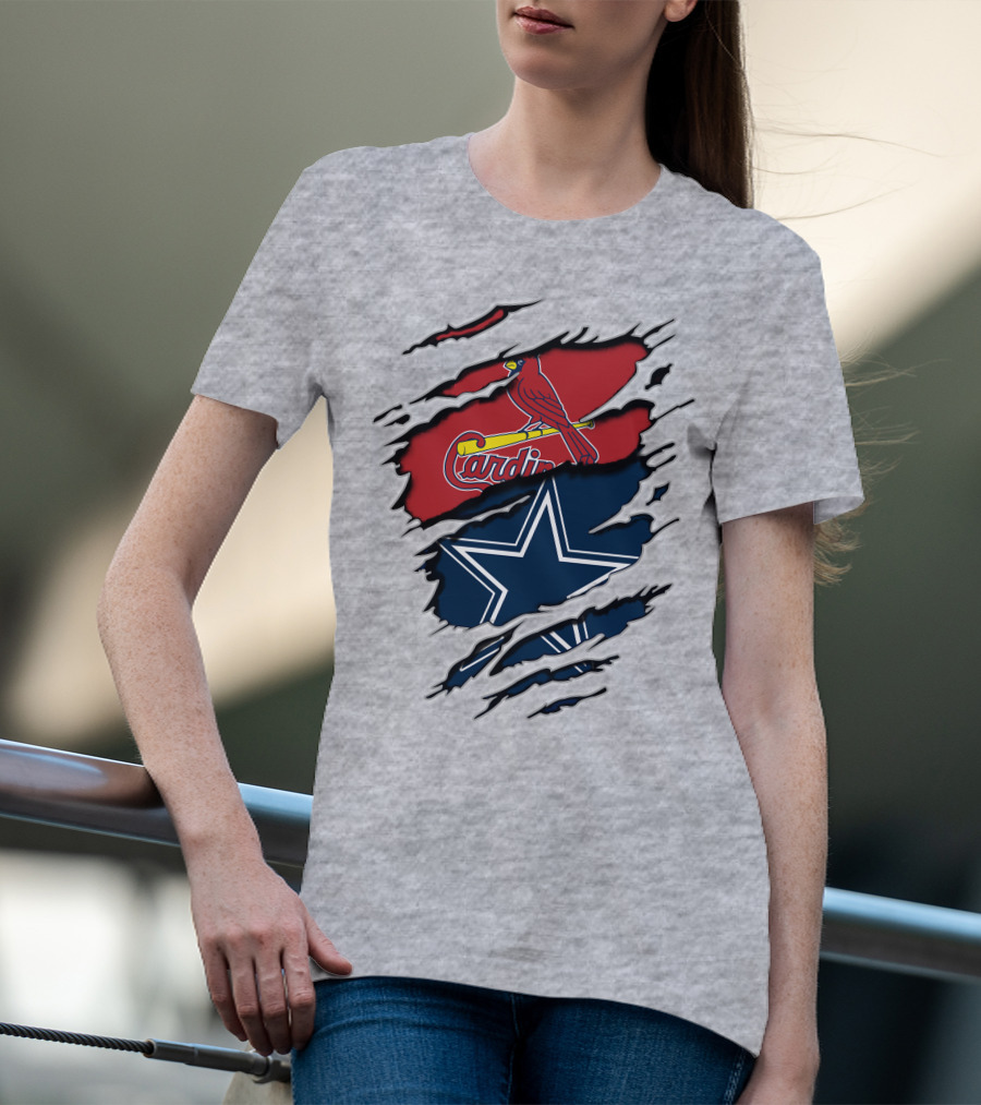Dallas Cowboys And St. Louis Cardinals NFL MLB T-Shirt