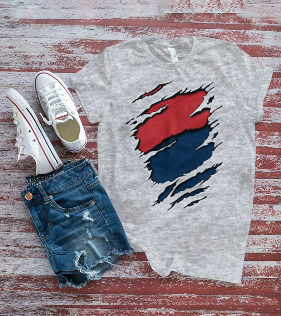 Cow Car Two-Tone Rip Claw Marks T-Shirt