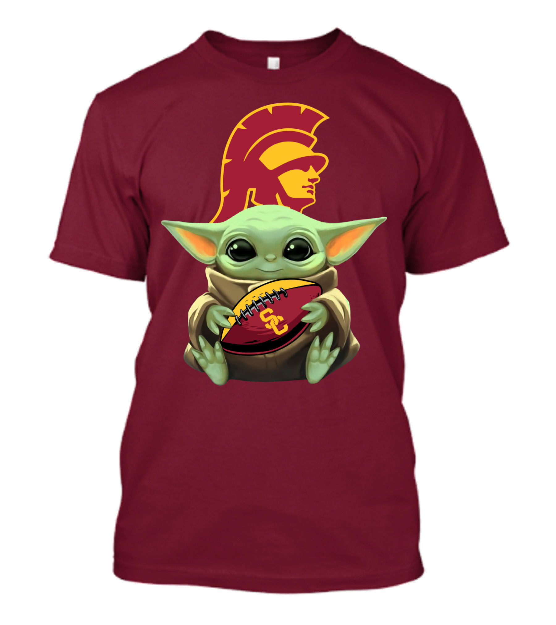 Baby Yoda USC Trojans Football T-Shirt