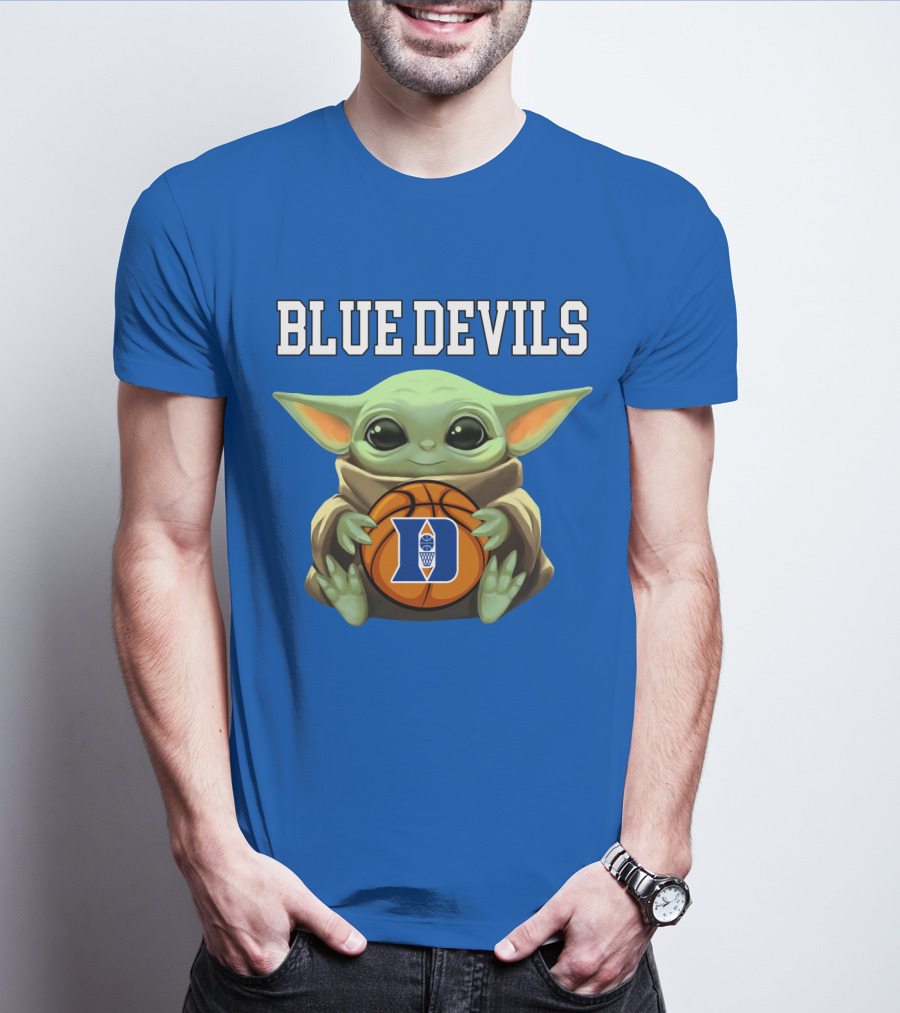 Baby Yoda Blue Devils Basketball T-Shirt
