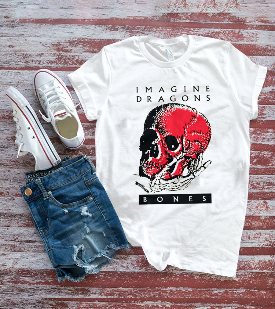IMAGINE DRAGONS BONES Skull T-Shirt