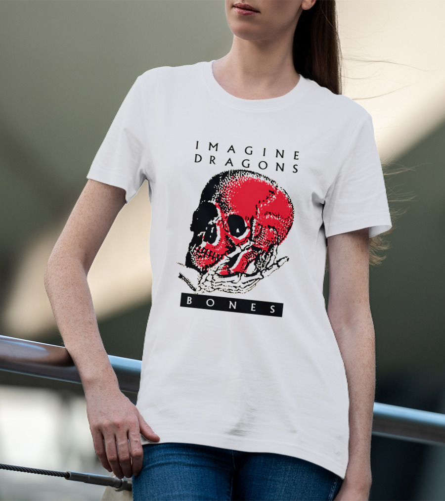 IMAGINE DRAGONS BONES Skull T-Shirt