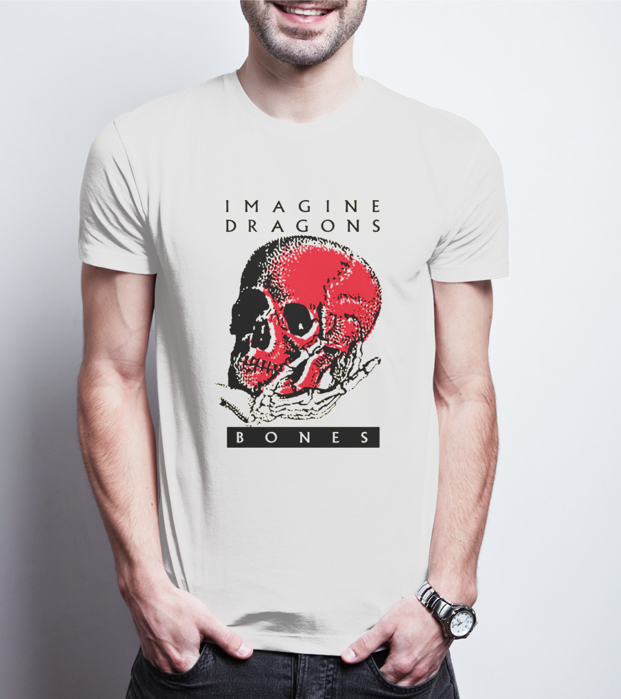 IMAGINE DRAGONS BONES Skull T-Shirt