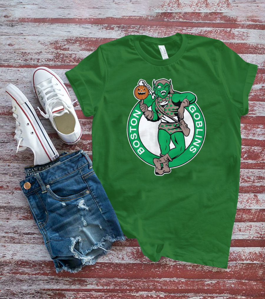 Boston Goblins Halloween Basketball Crossover T-Shirt