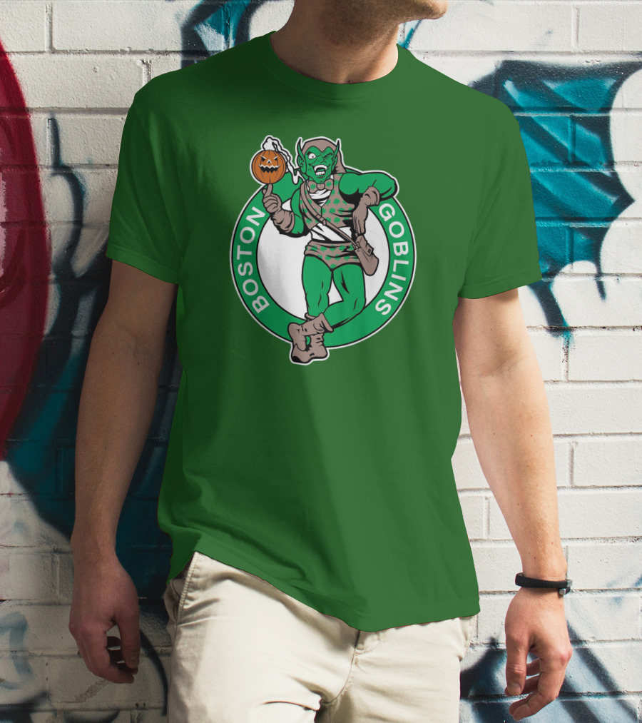 Boston Goblins Halloween Basketball Crossover T-Shirt