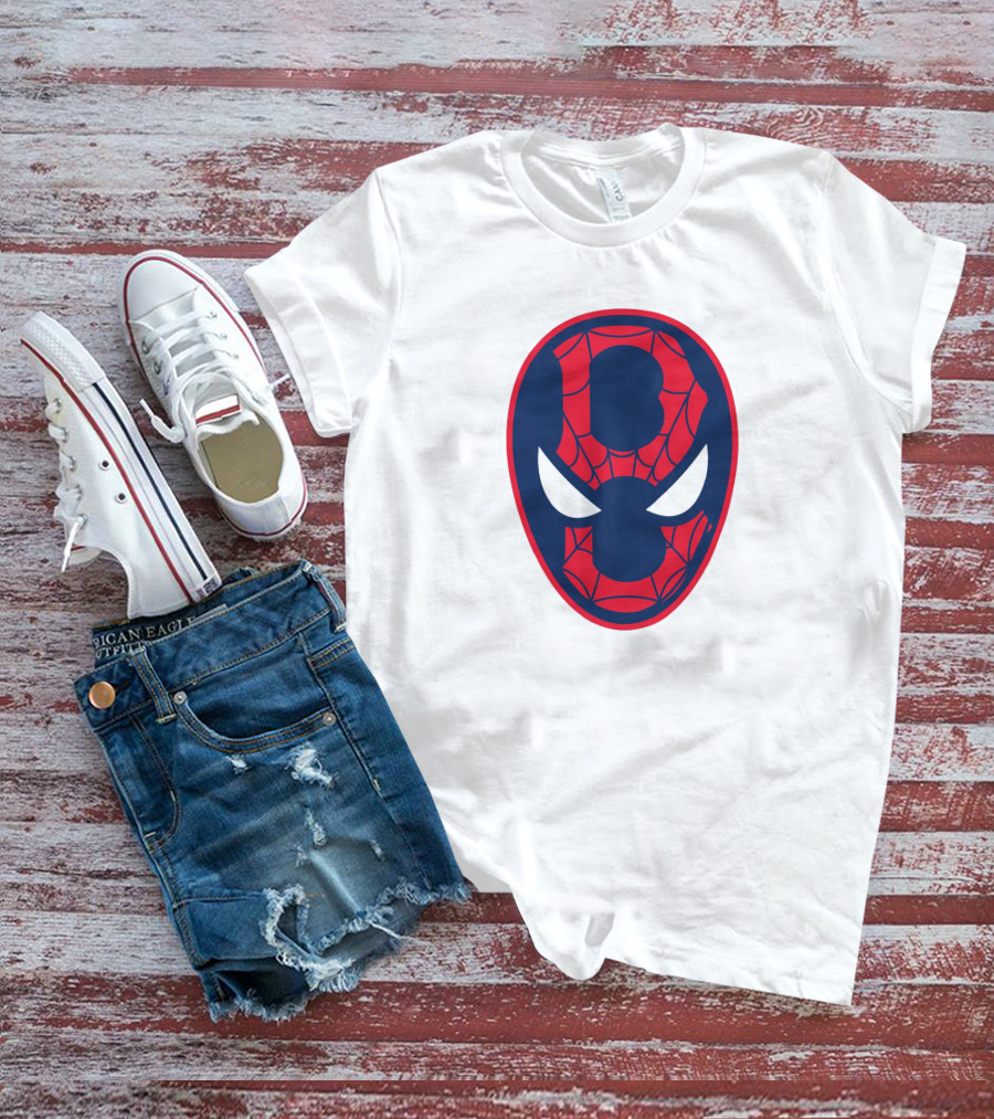 Boston Spider Sox MLB Web Pattern Mask T-Shirt