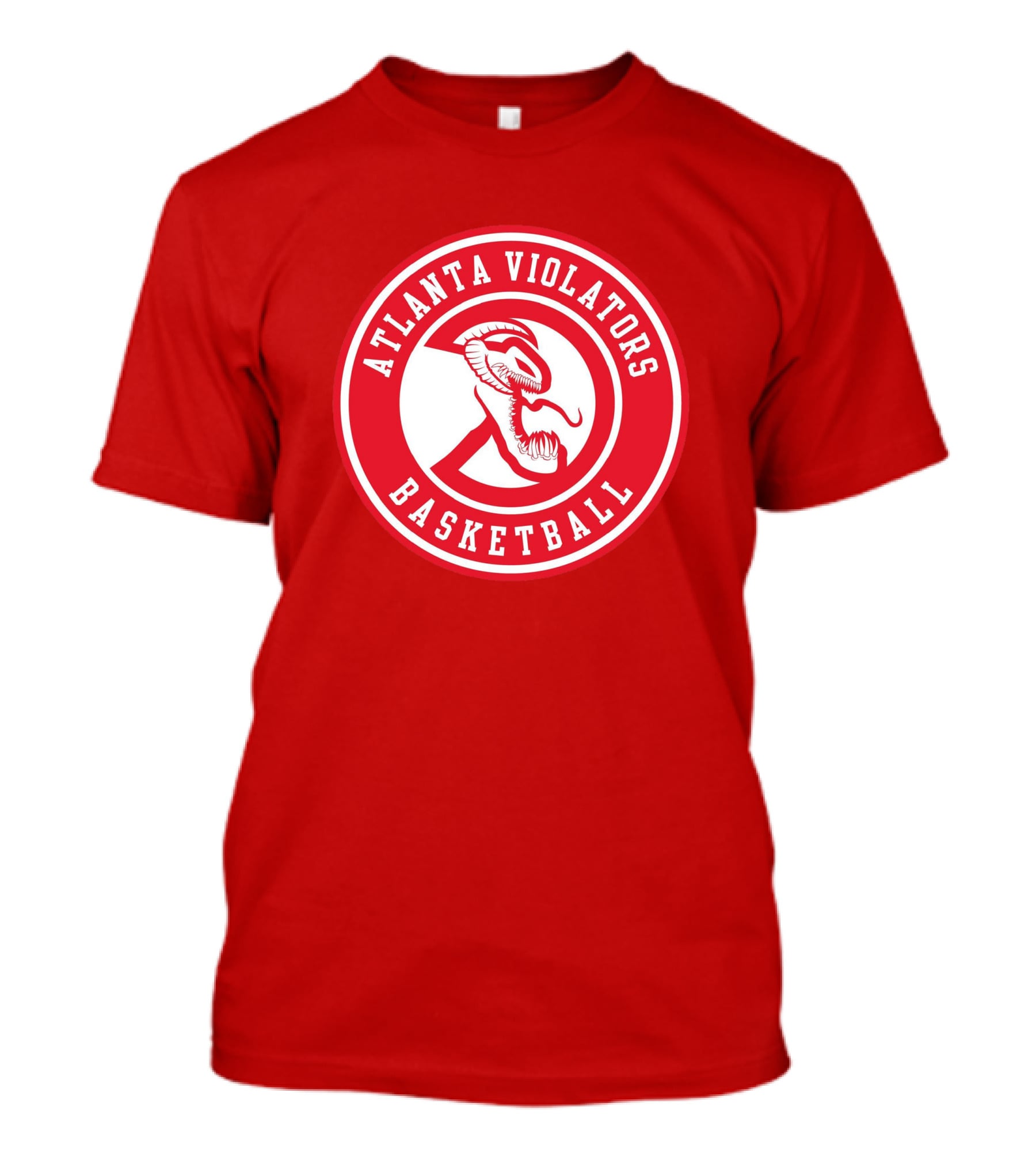 Atlanta Violators Basketball Red Snake Logo NBA T-Shirt