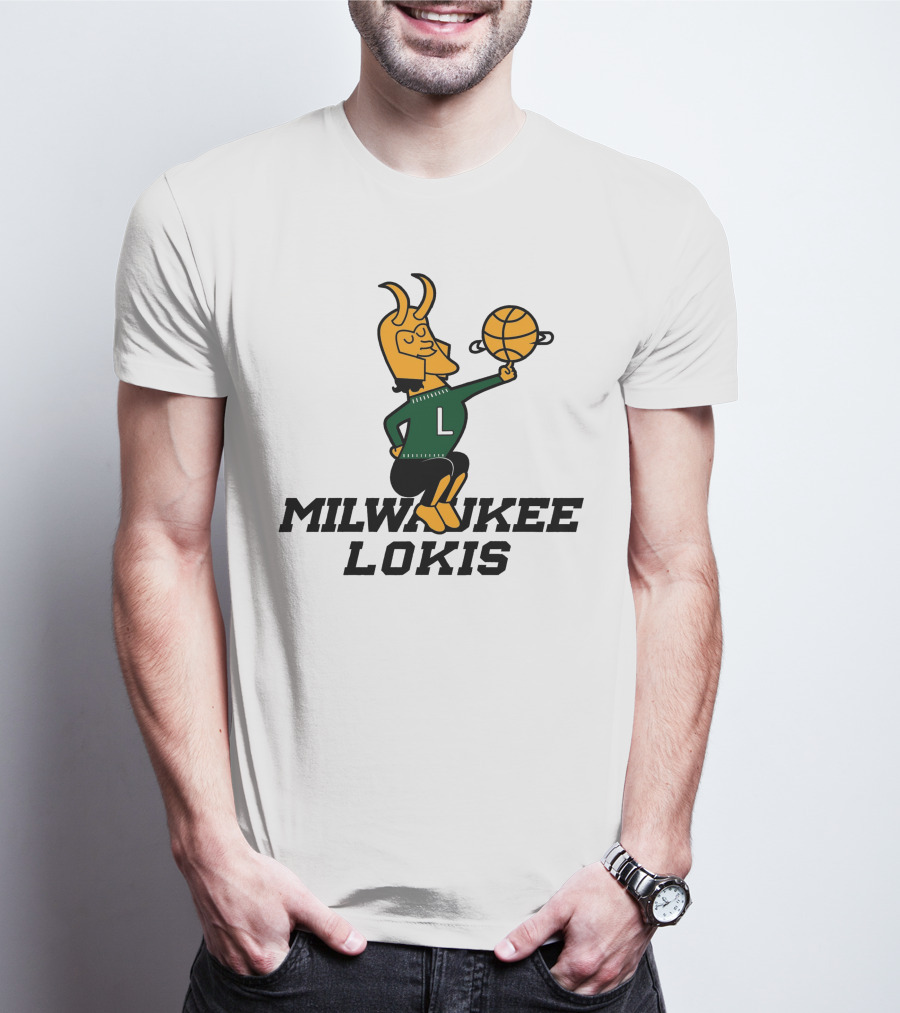 Milwaukee Lokis NBA Basketball Crossover Concept T-Shirt