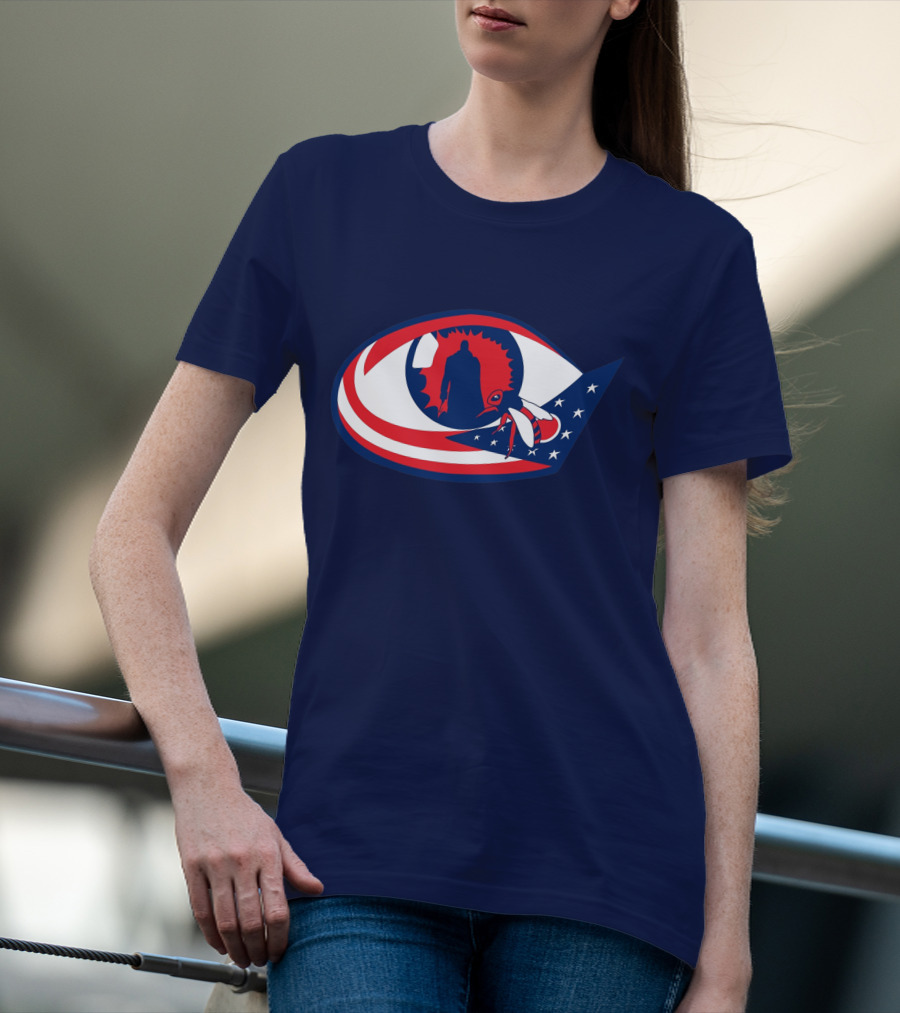 Columbus Candymans American Flag Eye And Bee T-Shirt