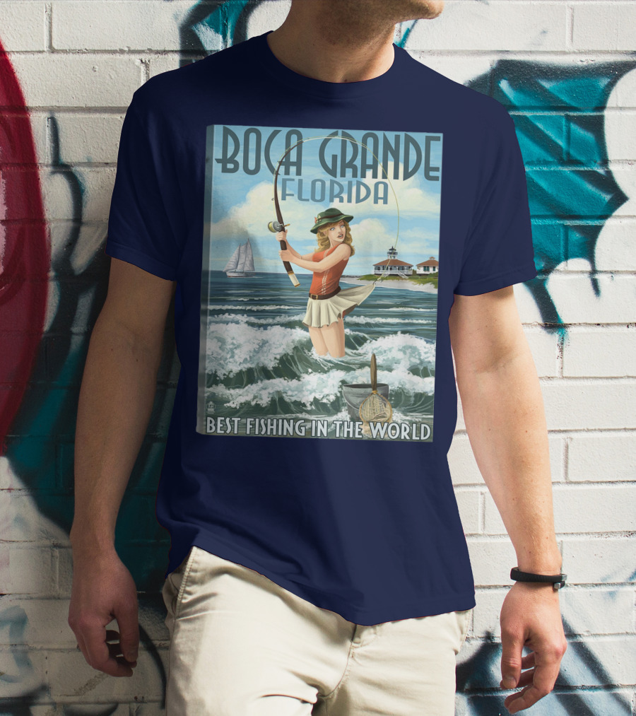 Boca Grande Florida Best Fishing In The World T-Shirt