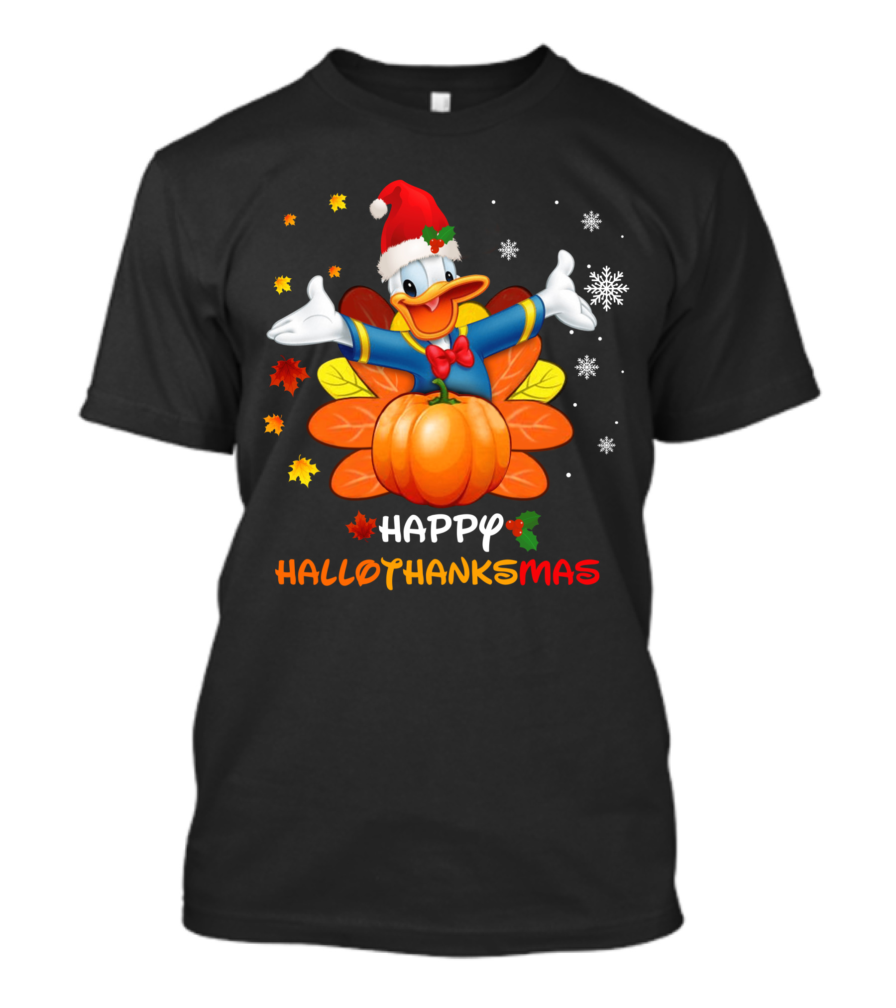 Happy HalloThanksMas Festive Donald T-Shirt