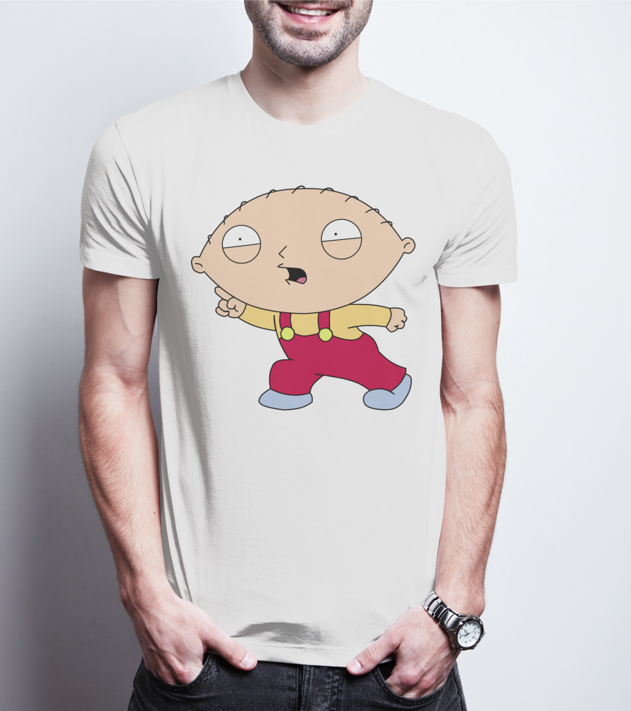 Stewie Griffin Angry Pose Family Guy Character T-Shirt