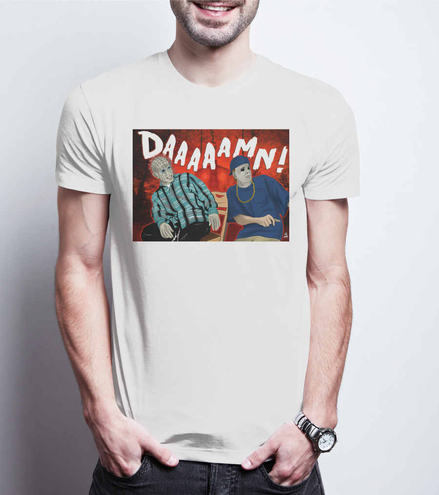 Daaaamn Horror Parody Friday Movie Scene T-Shirt