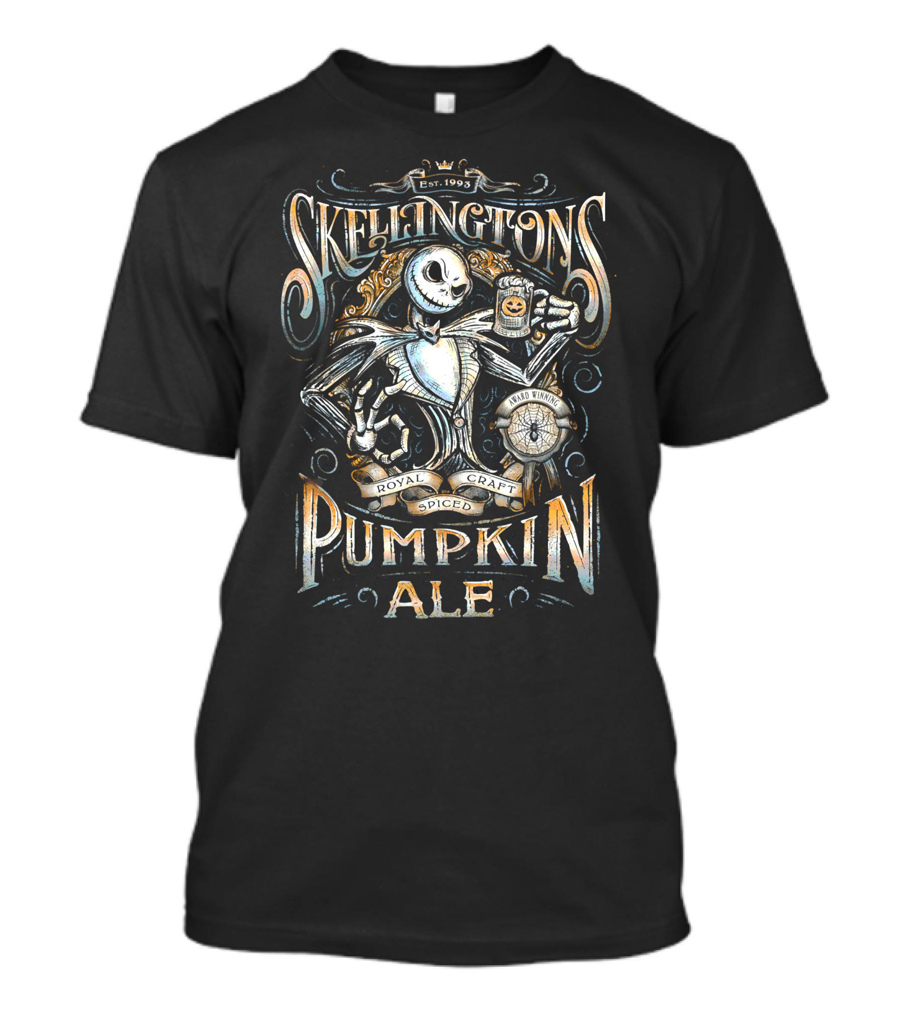 Skellingtons Pumpkin Ale Royal Craft Spiced Est. 1993 Award Winning T-Shirt
