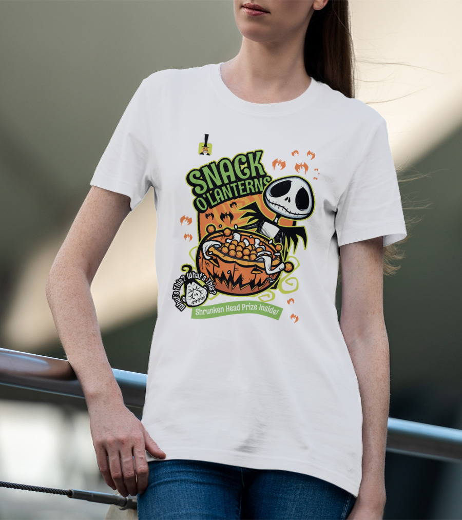 Snack O'Lanterns What's This Shrunken Head Prize Inside T-Shirt