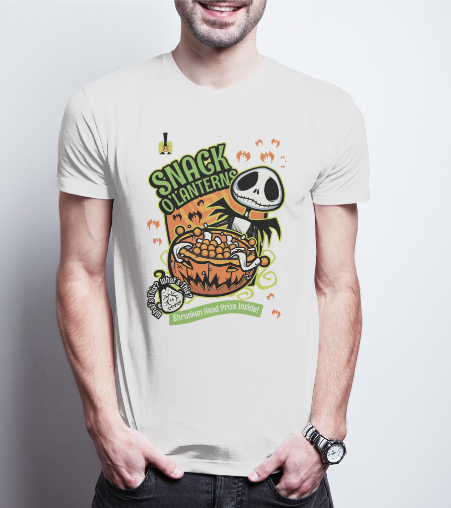 Snack O'Lanterns What's This Shrunken Head Prize Inside T-Shirt