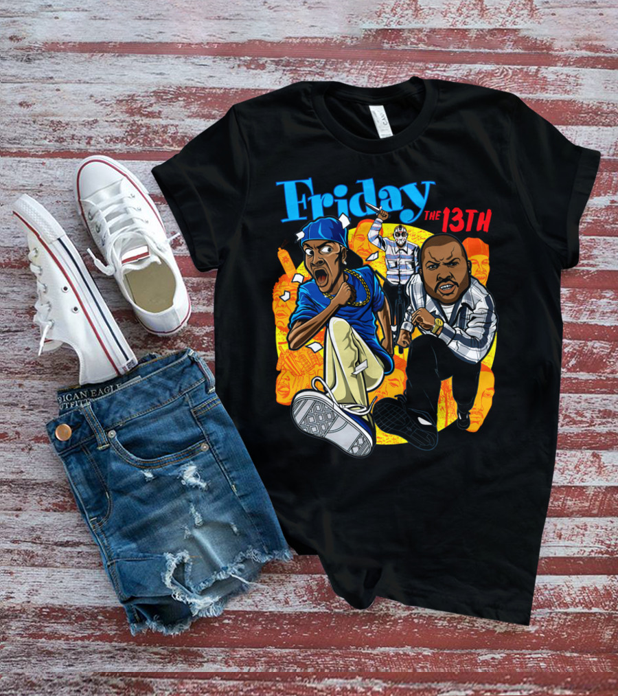 Friday The 13th Crossover With Ice Cube And Chris Tucker Characters T-Shirt